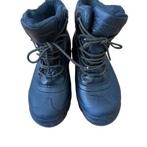 Columbia Black Winter Snow Cold Weather Boots Mens Lace Up Waterproof